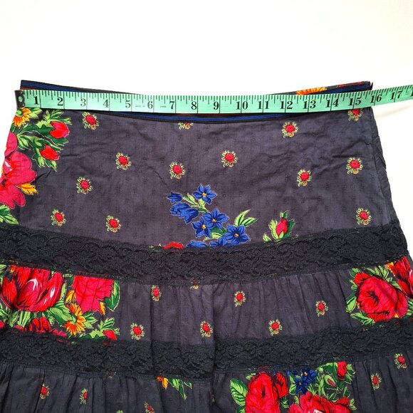 Free People Cotton Floral Boho Skirt - Picture 3 of 7